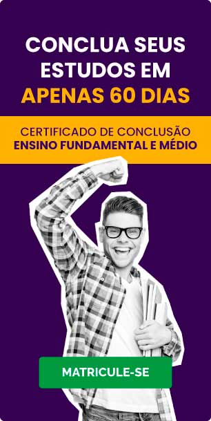 Conclua os estudos em apenas 60 dias! Certificado de conclusão Ensino fundamental e Médio - Matricule-se já